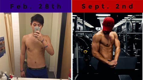 6 month skinny to muscular transformation|How 6 months changed my body! : r/Fitness